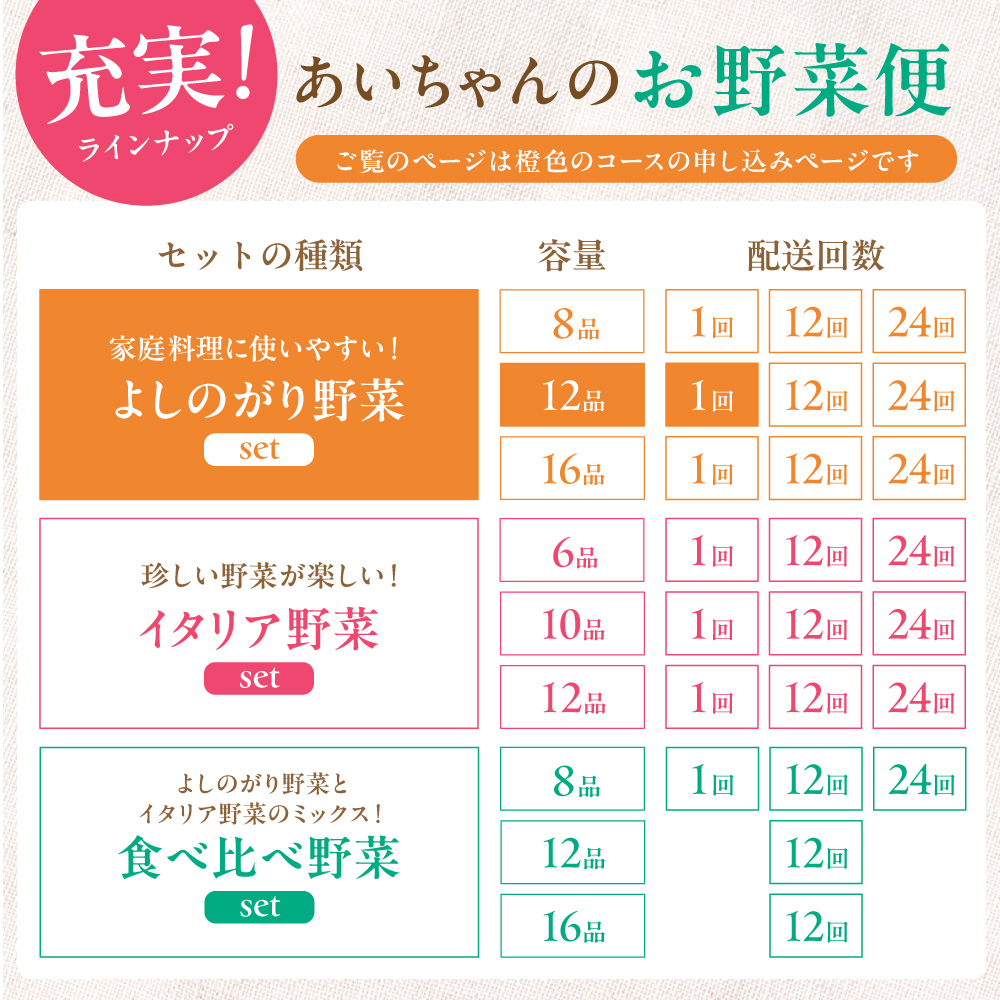 【12品】農薬に頼らない！カラダにやさしい「よしのがり野菜」セット（レギュラー）吉野ヶ里町/吉野ヶ里あいちゃん農園 [FAA005]