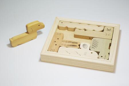 【 木製 知育玩具 】 動物ペントミノパズル パズル