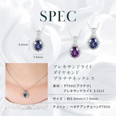 ふるさと納税 京都市 【京セラ】クレサンベール ネックレス【プラチナ/3.0ct/6月誕生石】(ジュエリー) |  | 02