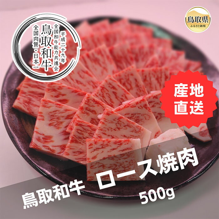【ふるさと納税】D25-003 鳥取和牛ロース焼肉　冷凍500g