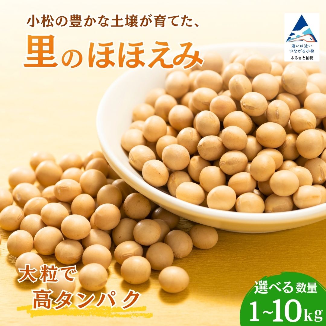 【ふるさと納税】 大豆【 選べる 】1kg/2.5kg/5kg/10kg 豆 イソフラボン おやつ おつまみ 味噌作り | 石川県 小松市 005012 JAあぐり