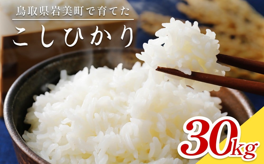 
                  令和7年産 岩美のコシヒカリ 30kg（玄米）｜鳥取 岩美 お米 おこめ コメ 国産 岩美町産 こしひかり 【31017】
                