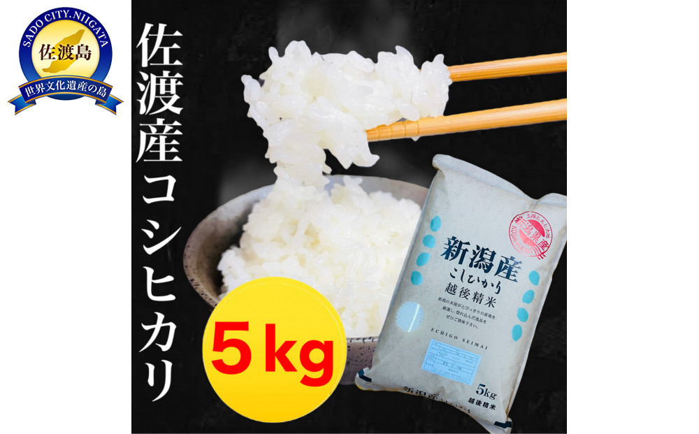 【令和7年産】佐渡産コシヒカリ 5kg