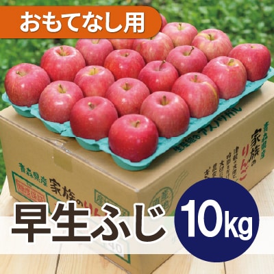 【26年10月より順次発送平均糖度13度以上! 早生ふじ 約10kg おもてなし用 青森りんご【配送不可地域：沖縄県】