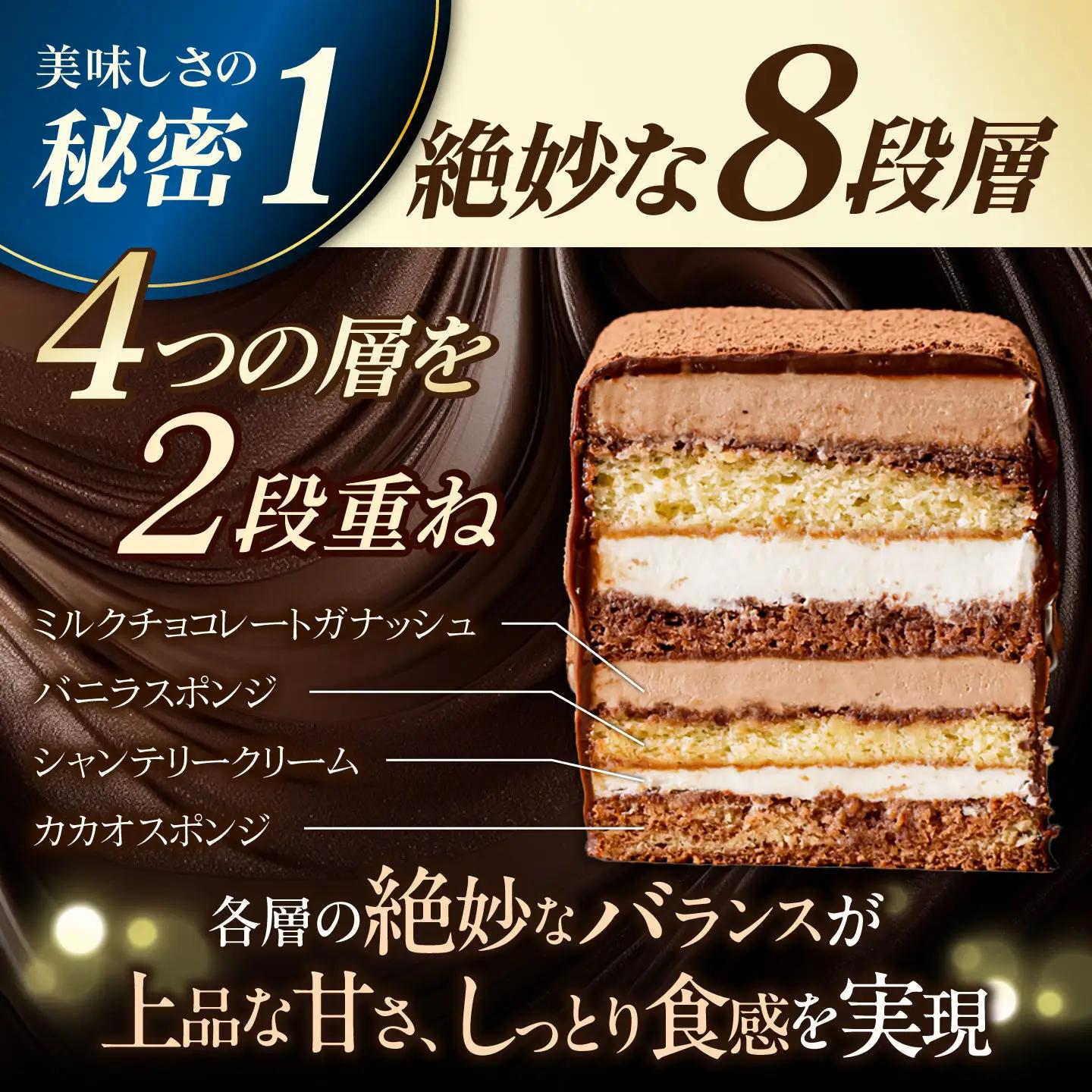 チョコレートケーキ 長崎石畳ショコラ ハーフサイズ1個 チョコケーキ [AHBS035]