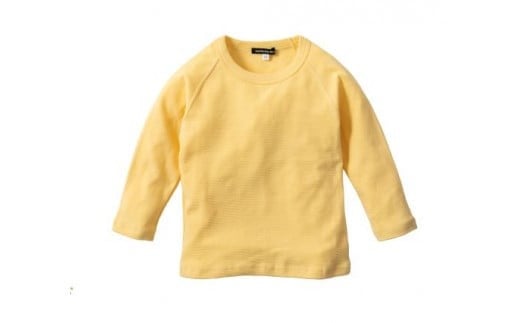 キッズ ９分袖Tシャツ④  スプリングイエロー　90サイズ