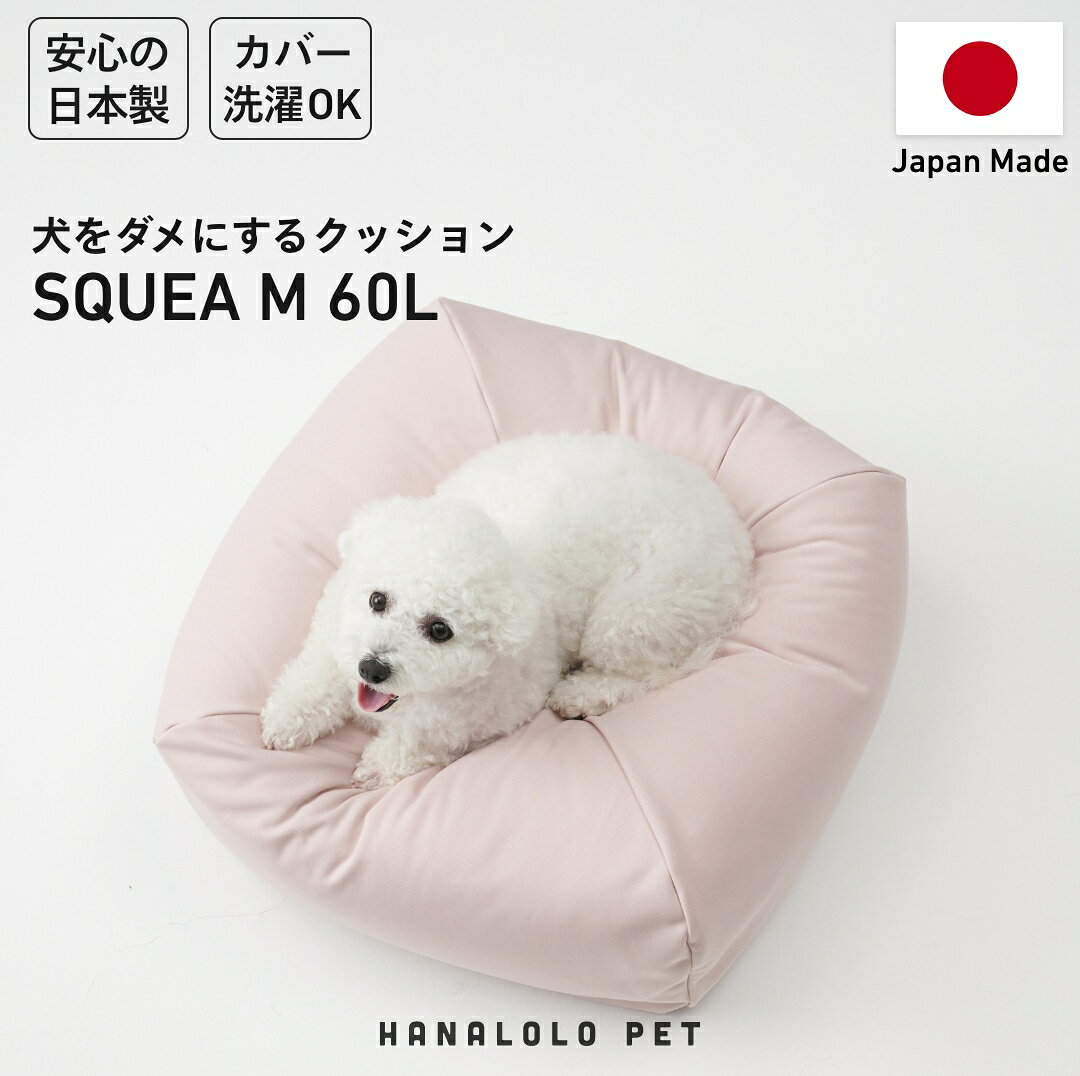 【ふるさと納税】 クッション ビーズクッション ハナロロ ペットクッション Mカバー付 60L ピンクグレージュ [タキコウ縫製 愛知県 岡崎市 ok23bzx360103] インテリア 家具 椅子 いす イス ビーズ カバー 雑貨 ナチュラル