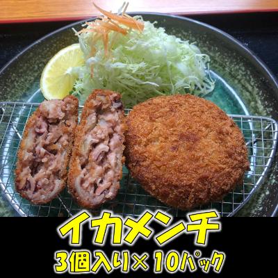 ふるさと納税 南房総市 イカがびっしりと詰まったイカメンチ(1パック3個入り)×10　mi0012-0125 |  | 01