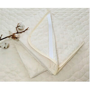 ＜セミダブル＞kinacoオーガニックコットンガーゼ敷パッド　120×205　IV1枚　OG-2SW