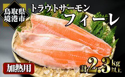 トラウトサーモンフィーレ(計2.3kg・2枚入)【sm-AC007】【大昇食品】