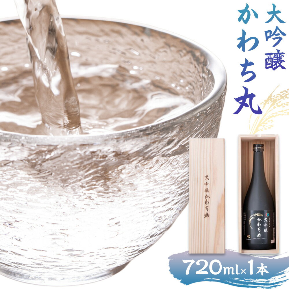 【ふるさと納税】大吟醸かわち丸 720ml 1本《30日以内に出荷予定(土日祝除く)》まちづくり河内株式会社かわち夢楽 酒 日本酒 お酒 大吟醸 地酒 茨城県 河内町