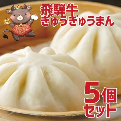 ふるさと納税 飛騨市 大きな飛騨牛ぎゅうぎゅう肉まん5個セット