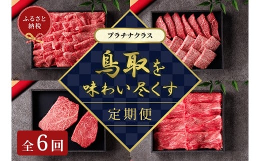 【和牛セレブ（鳥取和牛定期便：6回）】プラチナクラス｜定期便 鳥取和牛 牛肉 すき焼き ステーキ しゃぶしゃぶ 焼き肉 焼肉 特撰 肉 牛 鳥取県産 鳥取県 北栄町 おすすめ 人気