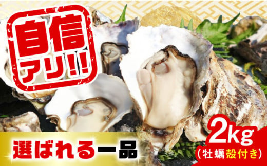 【3月12日（水）着】特選 牡蠣三昧！【生牡蠣】広島牡蠣 殻付き 2kg (加熱用) 牡蠣 かき カキ 生牡蠣 殻付き 広島 江田島市/株式会社門林水産[XAO008]