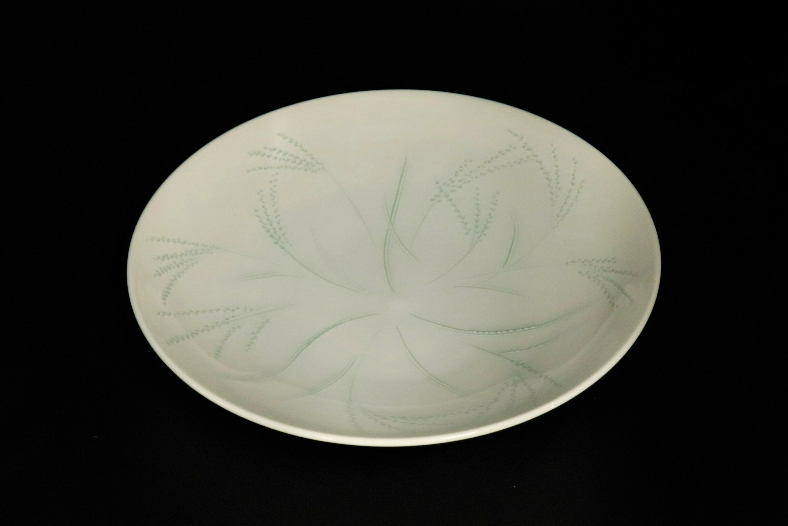 【ふるさと納税】君津榮窯 芒文鉢 8寸（約24cm） ブルー | 電子レンジ 食洗器 使用可 菓子鉢 きみつさかえがま 星野榮一 ほしのえいいち 工芸品 君津市 きみつ 千葉県