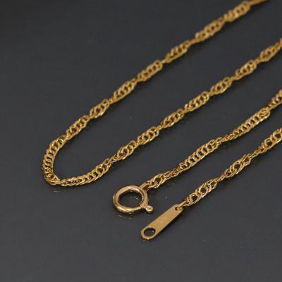 ふるさと納税 山梨市 K24純金ワイドスクリュー30チェーンネックレス42cm |  | 01