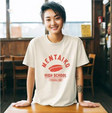 【ふるさと納税】MENTAIKO HIGH SCHOOL Tシャツ（めんたいこハイスクール）Sサイズ