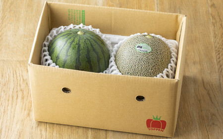 熊本県産 小玉すいか 1玉（1.5kg以上）と 肥後グリーンメロン 1玉（1.6kg以上）  果物 くだもの フルーツ スイカ メロン 【2026年6月上旬発送開始】