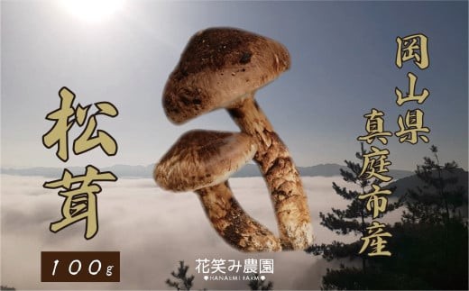 
            【2026年先行予約】花笑み農園　岡山の『松茸』100g 【hana077-02】
          