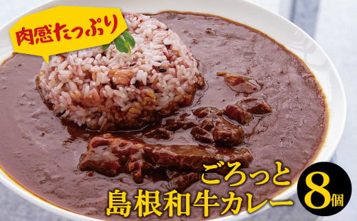 
ごろっと島根和牛カレー（8個）【カレー 8個 1食 220g レトルト食品 レトルトカレー レトルト ビーフカレー 中辛 肉 和牛 しまね和牛 詰め合わせ セット 備蓄用 災害備蓄 島根県 大田市】
