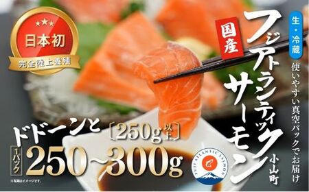 フジ アトランティック サーモン （ 1パック 250g以上 ） 国産 生食用 サーモン