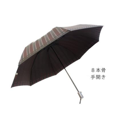 ふるさと納税 都留市 紳士折りたたみ傘　Tie　Stripe×Plain　WINE|槙田商店の職人が作る高品質な日本製傘 |  | 02