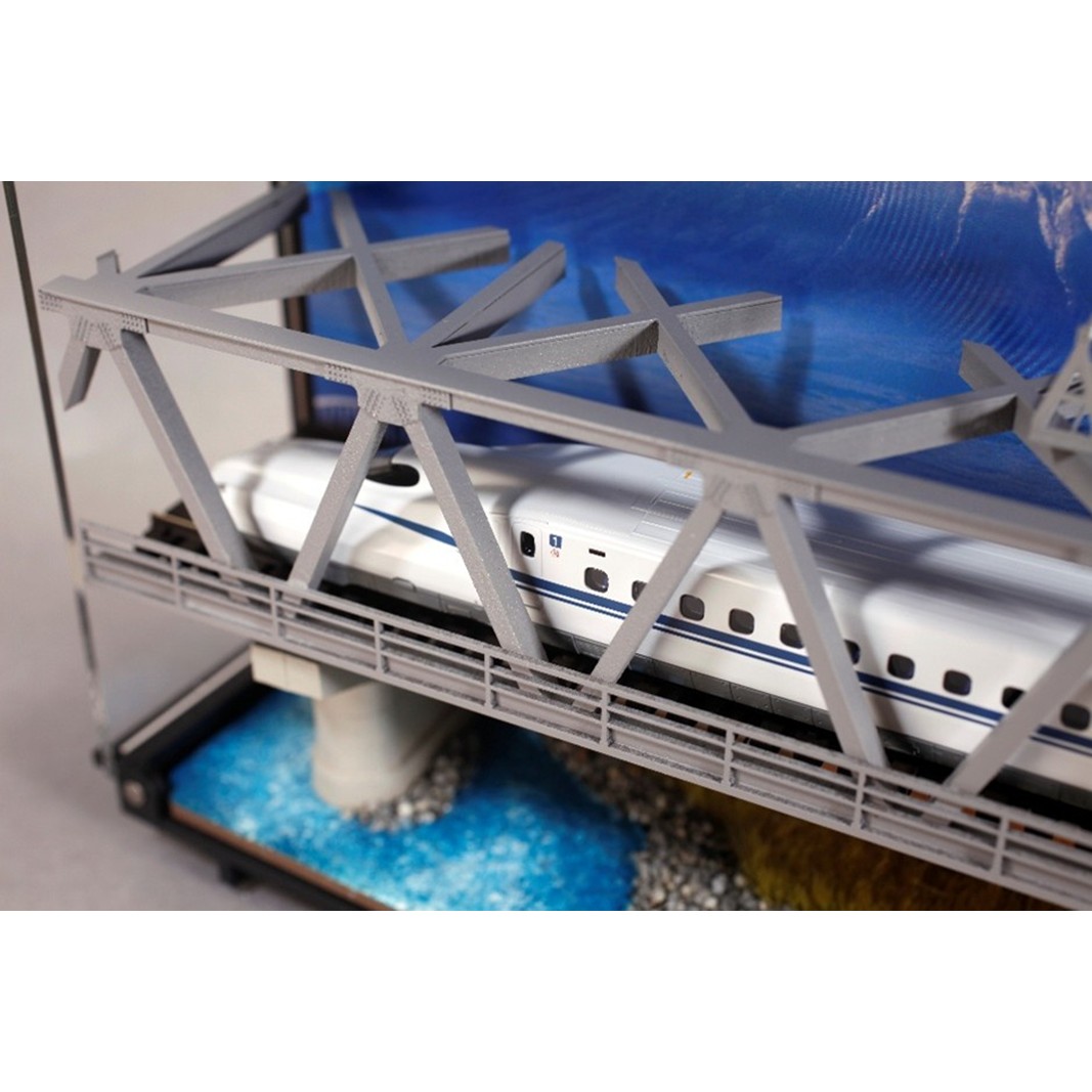 鉄道模型 走る情景(ジオラマ)シリーズ《N700S新幹線「のぞみ」》