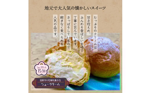 50年変わらない味！地元で人気のシュークリーム15個