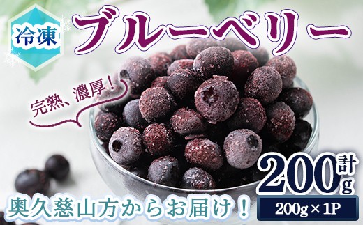 
                  ＜先行予約受付中！2026年7月中旬以降順次発送予定＞冷凍ブルーベリー200g ブルーベリー 果物 フルーツ 青果物 冷凍 スムージー ヨーグルト おやつ 【奥久慈 まほろばの郷 ふれあい農園】【ho1520】
                