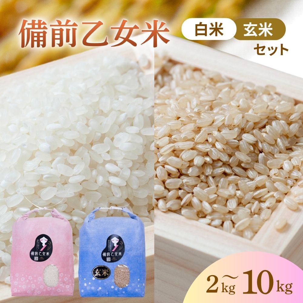 【ふるさと納税】 令和8年産 新米 先行予約 備前乙女米 白米 玄米 セット 2kg 4kg 5kg 10kg 20kg 30kg 岡山県産 | 米 お米 白米 精米 特A きぬむすめ 石原果樹園