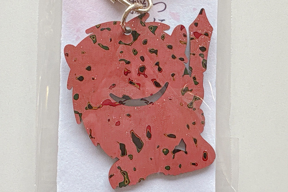 ブランデュー弘前FC オリジナル津軽塗りキーホルダー 【桜】ブラッフェ