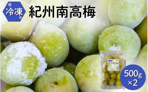 冷凍南高梅 500g×2 / 紀州南高梅 南高梅 青梅 梅 ウメ うめしごと 紀州 梅酒 梅ジュース 梅シロップ 和歌山県 田辺市 【kng012-1】