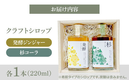日田杉香るクラフトコーラ　「杉コーラ」　/ピリッと生姜とシナモンの甘い香り　「発酵ジンジャー」　 飲み比べセット（杉コーラ、発酵ジンジャー2本セット/各1本） スパイス 炭酸 シロップ[ARDA009