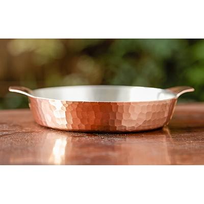 ふるさと納税 京都市 【八木庖丁店】手打ち銅製　グラタン皿(15cm) |  | 01