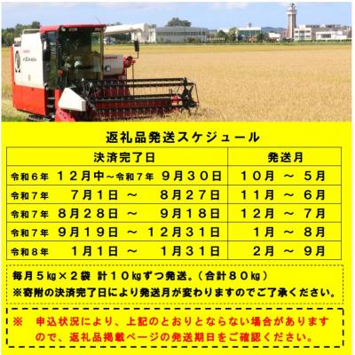 ふるさと納税 秩父別町 【受付中】令和7年産 ゆめぴりか定期便80kg(毎月発送)【R7UC-02】 |  | 01
