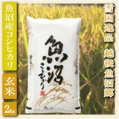 ふるさと納税 魚沼市 【令和8年産　先行受付】【雪国逸品　玄米2kg】越後魚沼郷　魚沼産コシヒカリ