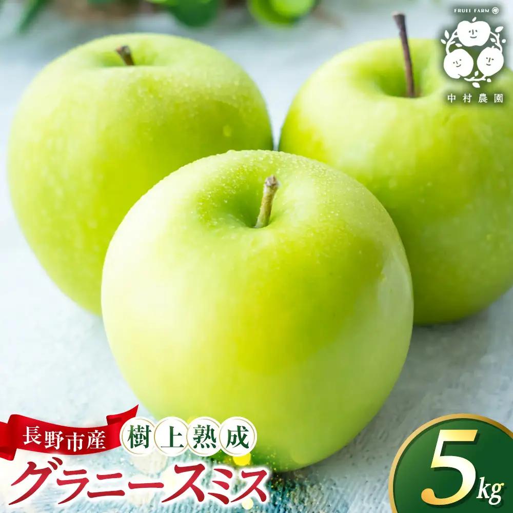 フルーツファーム中村農園　【10月中旬発送 先行予約】樹上熟成　グラニースミス 5kg | りんご グラニースミス 青りんご 加工用