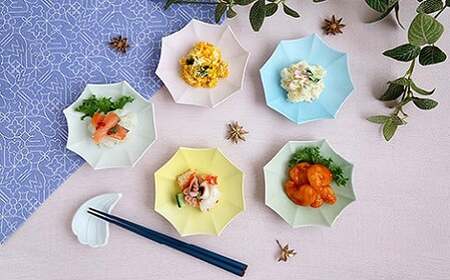 瑞峯窯 有田焼 マカロンカラー八角小皿 ５枚組 原重製陶所 小皿 小皿5色セット 豆皿 和食器 食器 うつわ 器 パステルカラー スモーキーカラー マット パステル かわいい シンプル 5枚セット 35000円 3.5万円 ea002