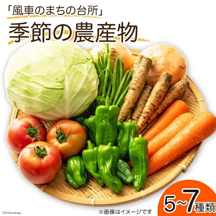 「風車のまちの台所」 季節の農産物 5～7種類