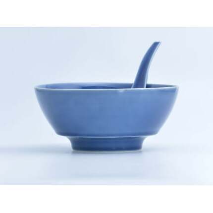 究極のラーメン鉢 ルリ釉（レンゲ付）まるぶん AA15-213_イメージ2