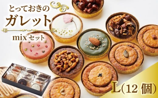 ガレット mixセット L 12個 ガレットブルトンヌ 焼き菓子 焼菓子 セット お菓子 スイーツ 詰め合わせ おやつ デザート コーヒー 珈琲 紅茶 プレーン ショコラ メープル いちご ピスタチオ バニラ ナッツ プレゼント ギフト 離島配送不可 il Ponte 香川県 丸亀市