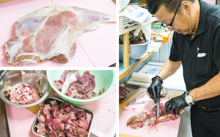 【犬用】ボイル鹿肉 100g × ３袋セット｜ペット フード ウェット ソフト シニア ドッグ 餌 ジビエ シカ 小分け ふるさと納税 YZ-2