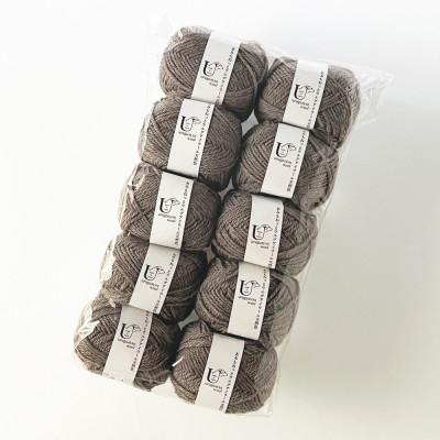 ふるさと納税 江南市 あみもねっと ウルグアイウール天然色 3番色 10玉セット |  | 01