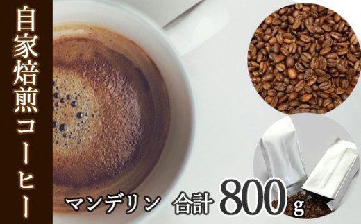 No.045 あらき園 自家焙煎コーヒー マンデリン 800g ／ 珈琲 上品 茨城県