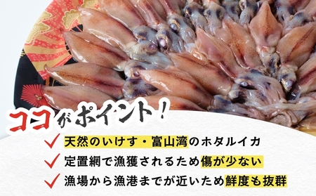 鮮度そのまま！富山湾の神秘ホタルイカ しゃぶしゃぶ用 200g 〈冷凍〉