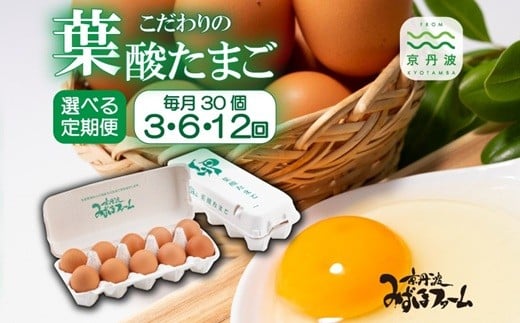 
            【定期便】葉酸たまごの定期便 たまご30個セット 選べる回数 3回 6回 12回 【 卵 定期便 たまご 新鮮卵 たまごセット  卵定期便  京丹波町 たまご定期便 】 ※北海道・東北・沖縄・その他離島は配送不可 [017MF001X]
          