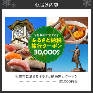 札幌市に泊まるふるさと納税旅行クーポン【30,000円分】