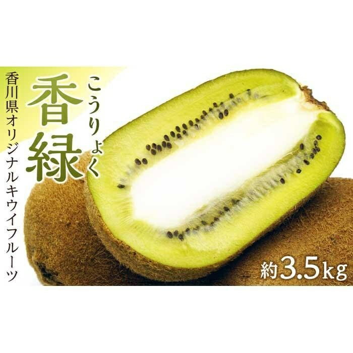 【ふるさと納税】香緑（こうりょく）キウイフルーツ 約3.5kg | 香川県 坂出市 香川 四国 楽天ふるさと 納税 返礼品 支援 お取り寄せグルメ 取り寄せ グルメ 食品 フルーツ 果物 くだもの キウイ キウイフルーツ キュウイ 特産品 自宅用 家庭用 果実 お取り寄せ おいしい