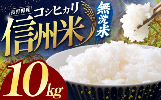 【2026年先行予約】令和8年産 信州米 長野県産 コシヒカリ 無洗米 10kg 【10月以降 順次発送予定】｜ 令和8年産 米 コシヒカリ 無洗米 コメ お米 おこめ 信州米 5kg 10kg 15kg 20kg 塩尻市 長野県 信州