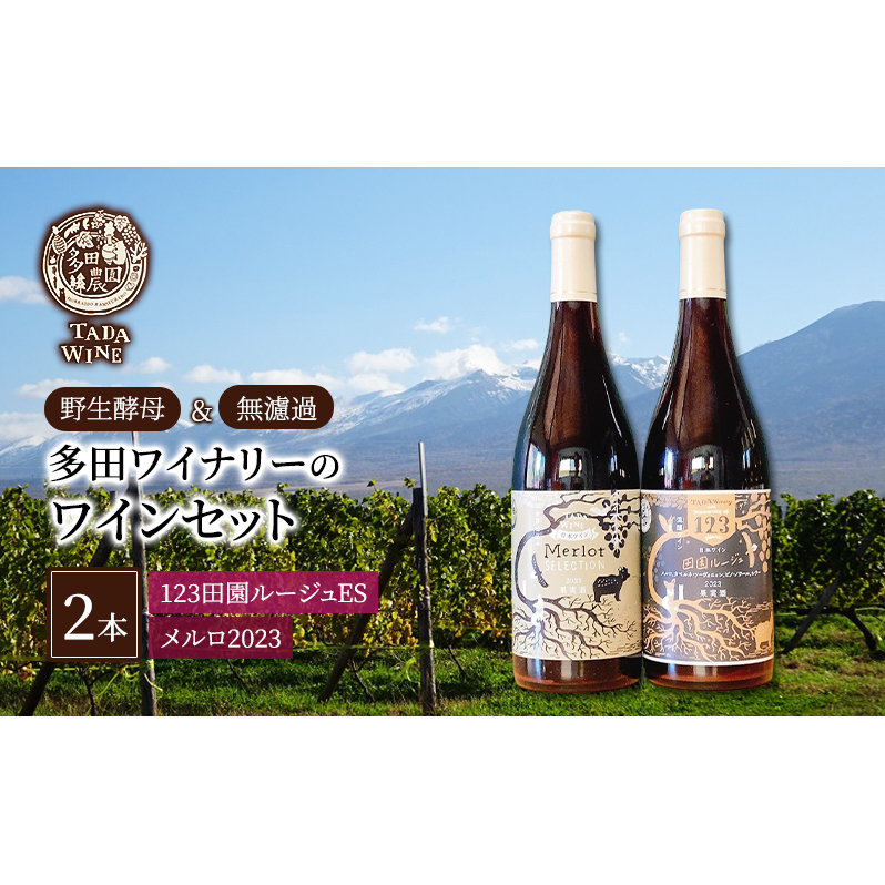 【野生酵母&無濾過】赤ワイン2本 混醸&全房仕込み 多田ワイナリー 北海道 上富良野町 ワイン セット お酒 アルコール